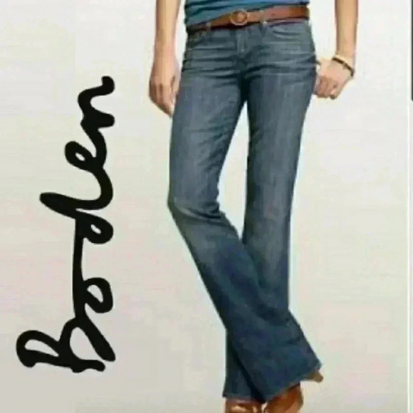 Boden Jeans Women’s 14R US Blue Bootcut Denim High Rise Stretch Dark Wash - Picture 1 of 9